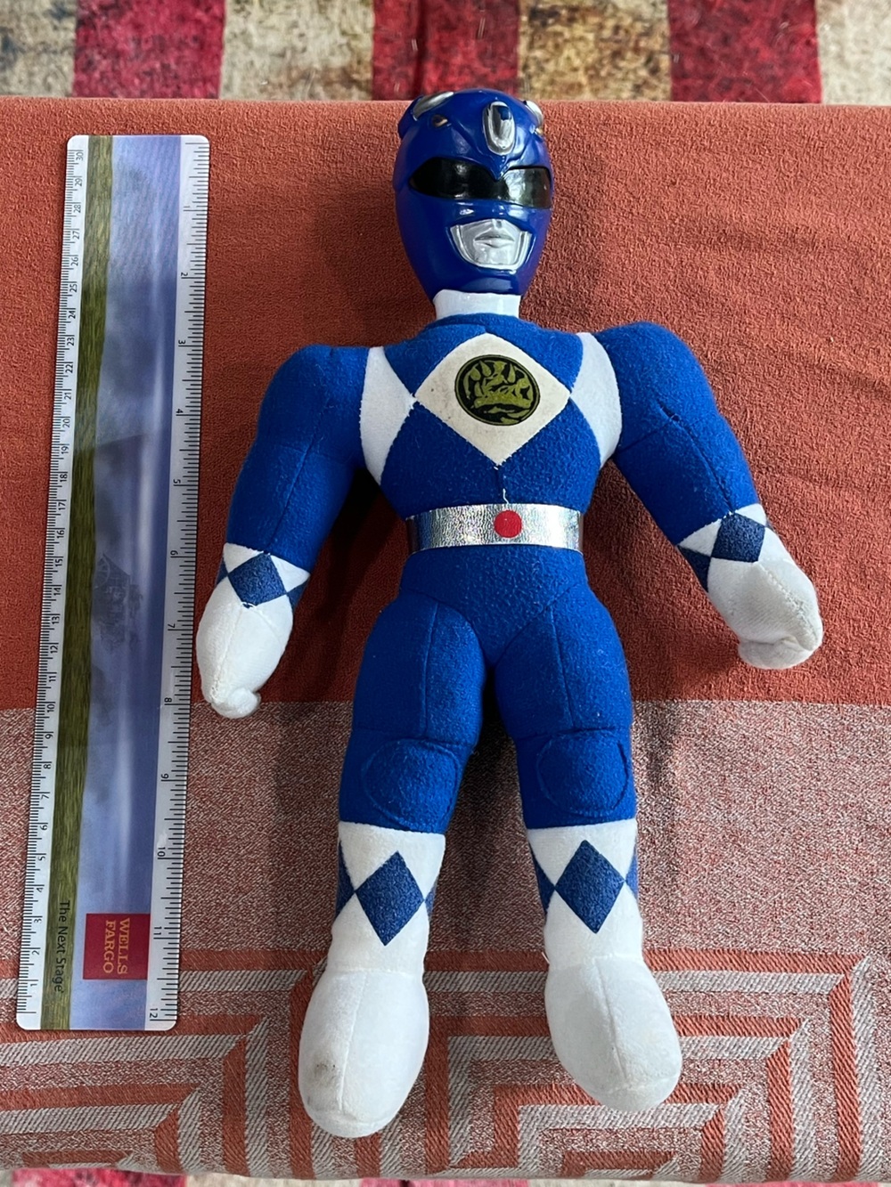 Blue Ranger Plush Doll with Diamond Pattern - Picture 3 of 6